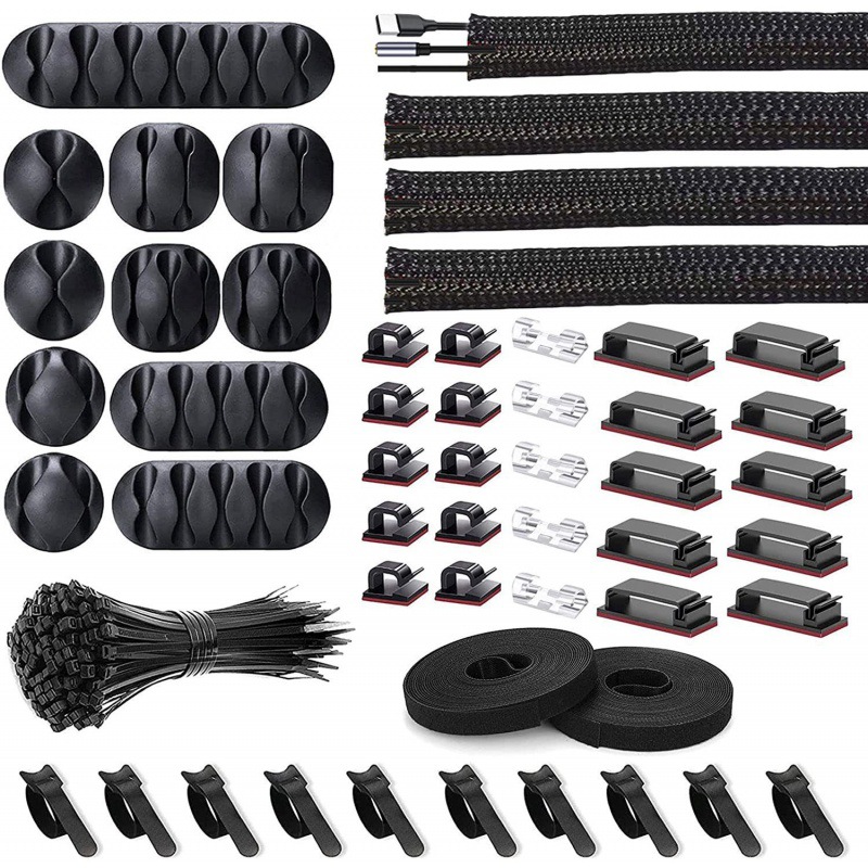 케이블 주최자 세트 5(152PCS)