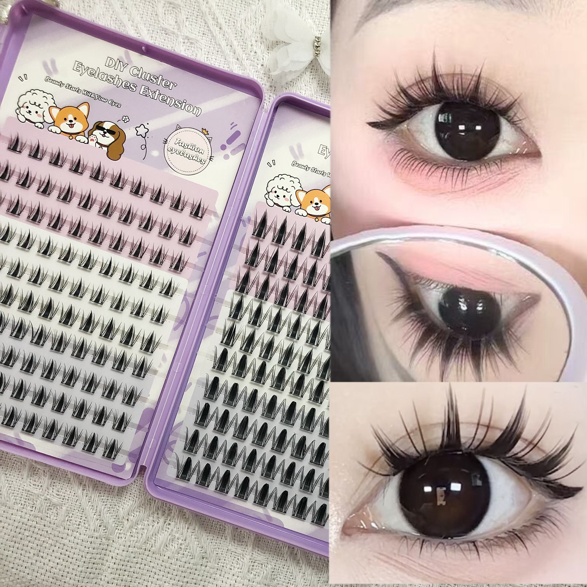 Las pestañas falsas transfronterizas proporcionan pestañas falsas de gran capacidad sin pegamento.