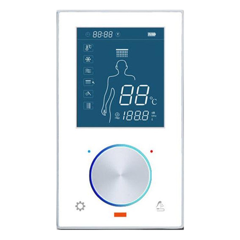 Intelligent Electronic constant temperature shower controller button knob temperature flow shower screen control panel