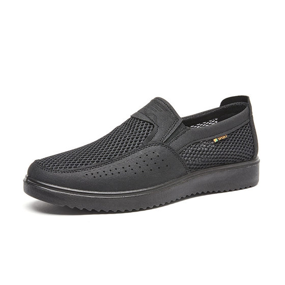 Spring and summer old Beijing net shoes men's shoes men's breathable pedal casual plus size men's shoes plus size cross-border TEMU generation
