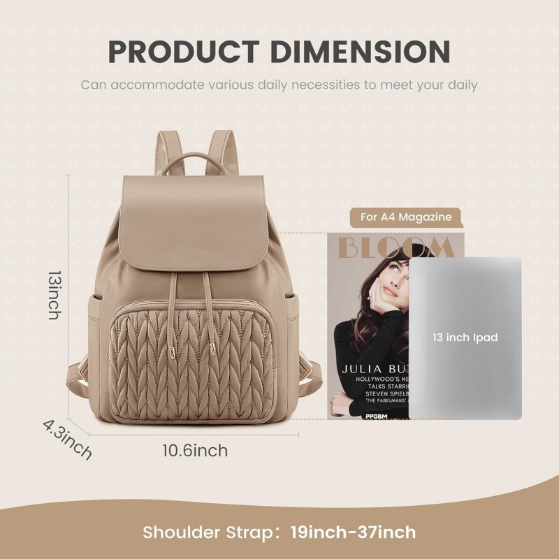 Cross-border nueva mujer multifuncional mochila de moda mochila de hombro de gran capacidad mochila de cochecito bebé mochila colgante