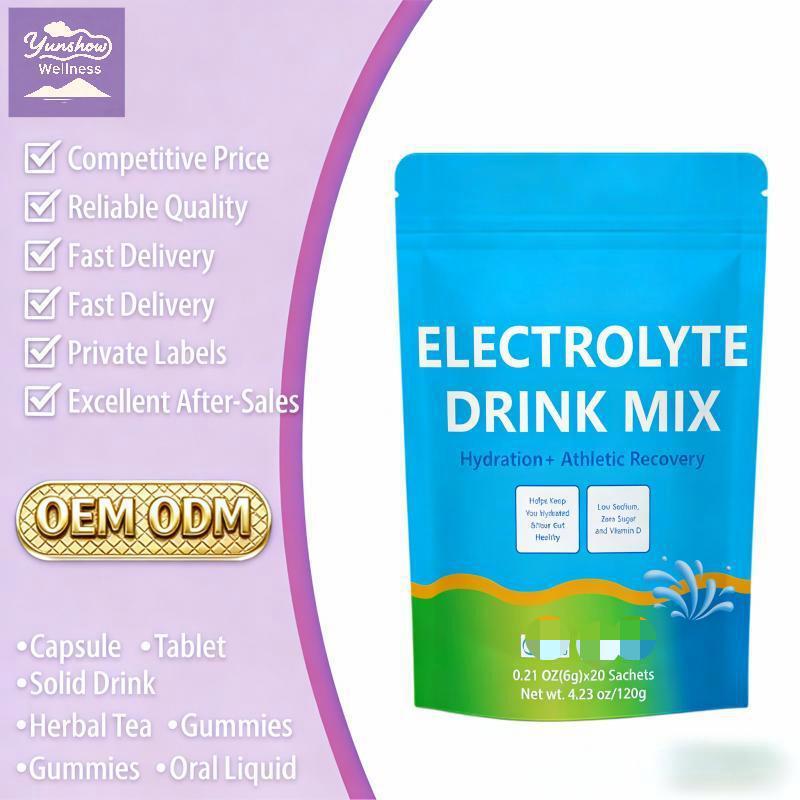 Hatmanlabs 30 Packs of Sugar-Free Electrolyte Powder Zero-Calorie Carbohydrate Electrolyte Mixed Drink