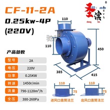 圣滨离心风机厨房专用220V强力工业抽风机商用蜗牛风机排气扇380V