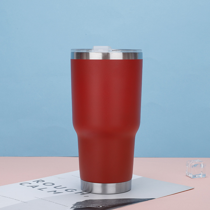 Taza de vacío de acero inoxidable 304 transfronterizo taza fría 30oz taza de coche taza de helado taza de cerveza taza de paja