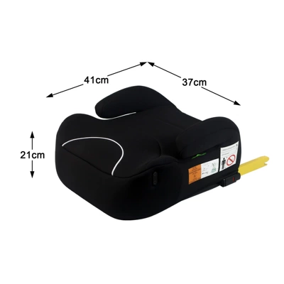 Child Car Safety Seat Booster Cushion I-Size Certified Isofix Hard-Link Safety Seat for Children (Car child safety seat) - black