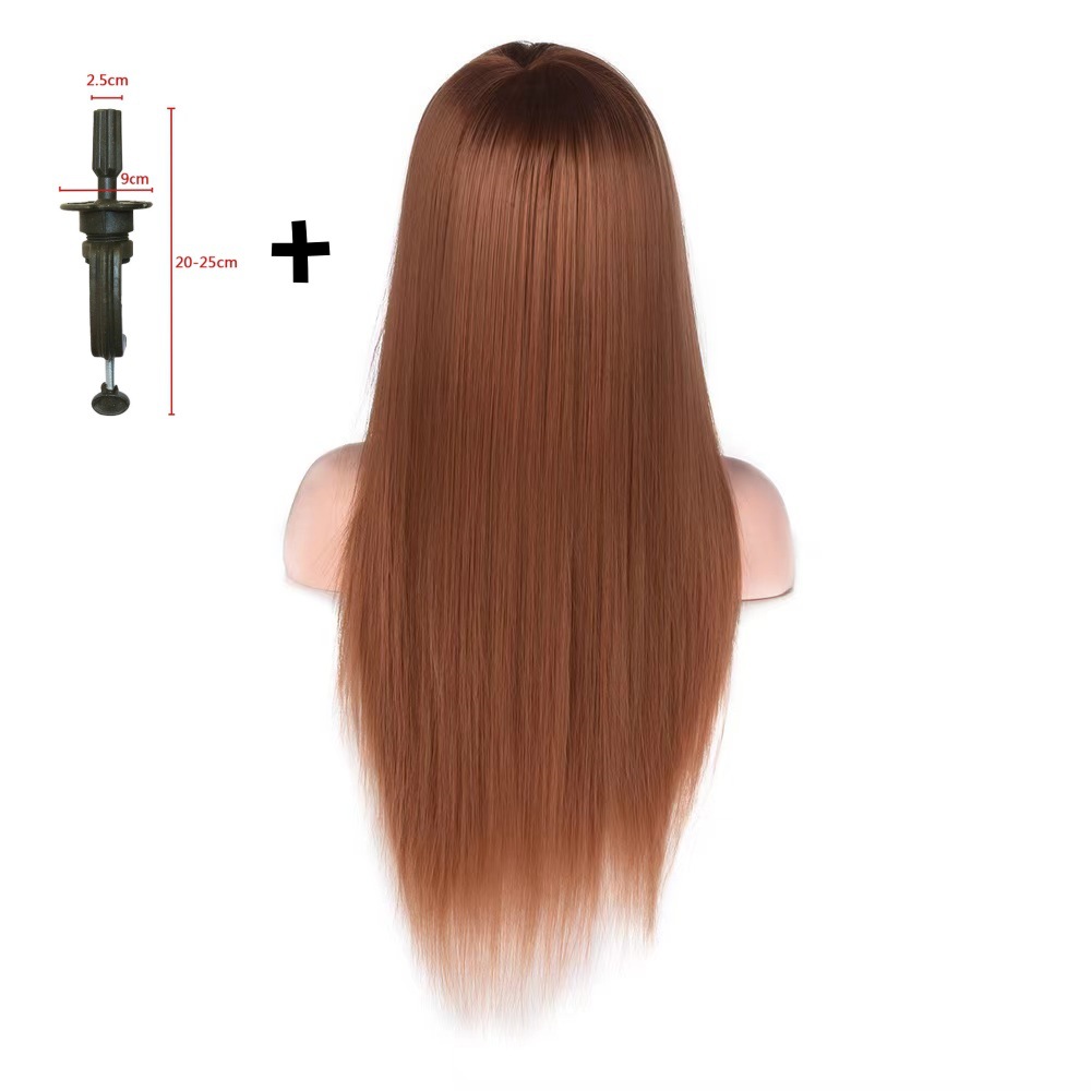 Peruca de alta temperatura seda ejercicio modelo de cabello modelo de cabello especial de cabello blanco trenzado estilo corto oro cara