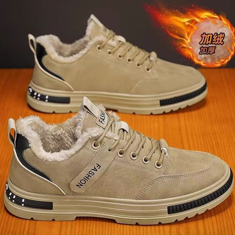 Zapatos de hombre 2026 sitio de construcción de invierno seco cuero impermeable, antideslizante y resistente al desgaste, zapatos de herramienta a prueba de frío, calentamiento y algodón