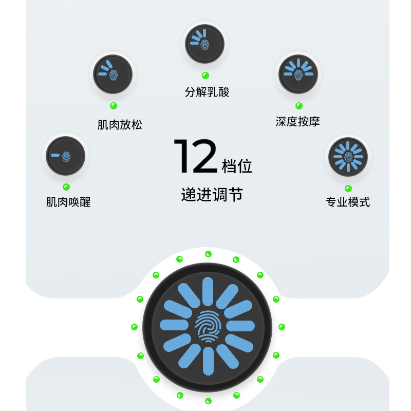 Nuevo transfronterizo fascial pistola masajeador profesional masajeador muscular relajación impacto fascial pistola fábrica directa al por mayor