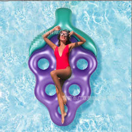 定制款葡萄充气浮排pvc加厚水上充气床夏季户外泳池漂浮椅厂家Z销