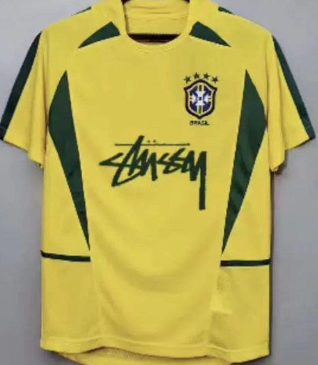 Stussy Jersey Brasil Flamengo Italia Edición conmemorativa Portugal París Francia Uniforme de fútbol