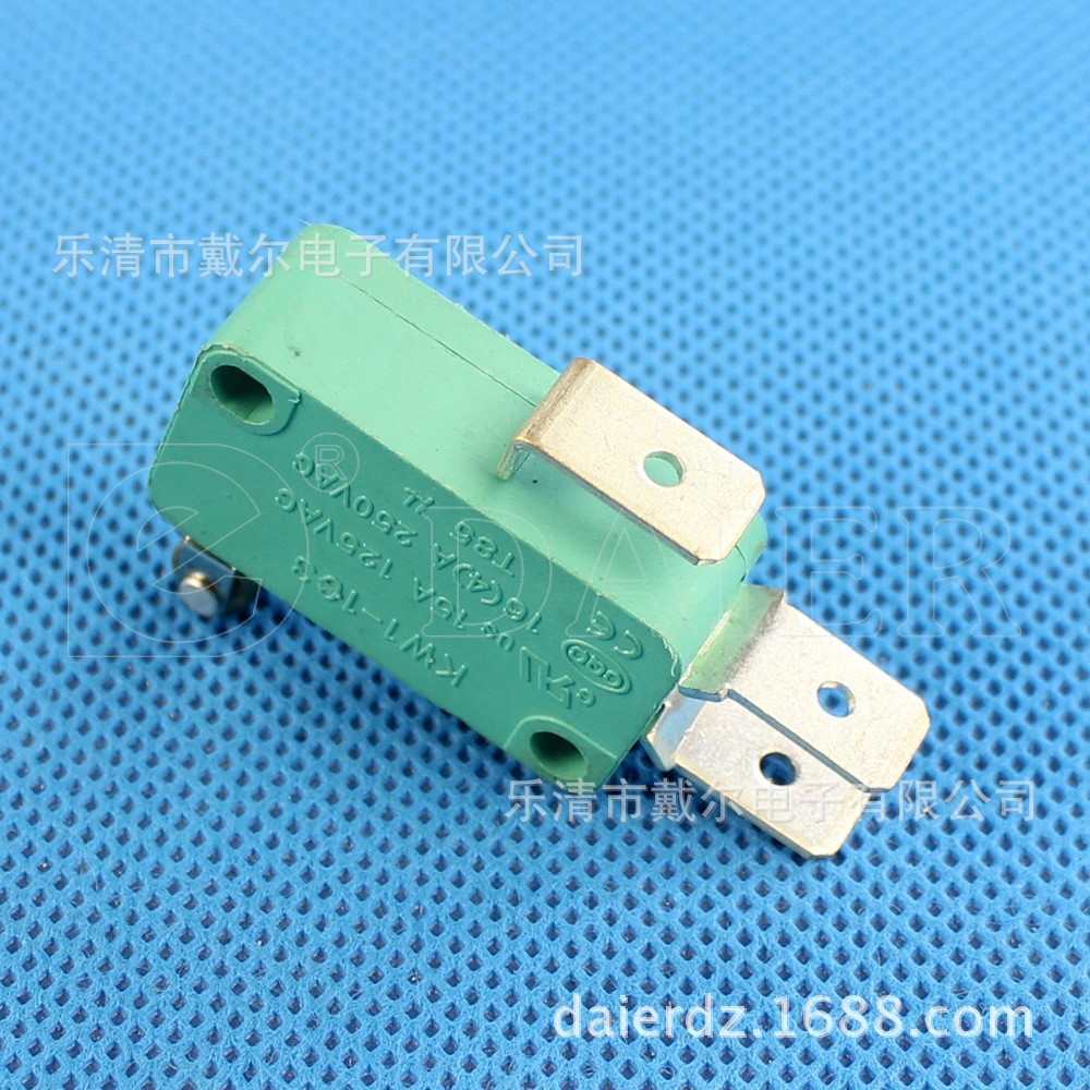 KW1-103-6乐清戴尔电子专业生产供应带轮微动开关