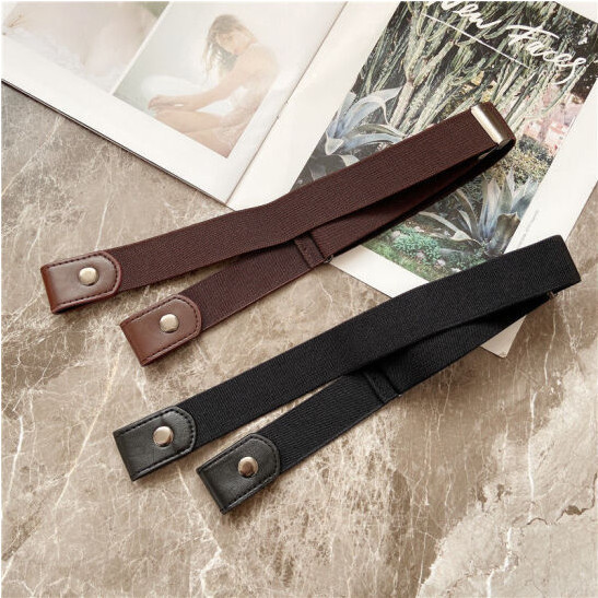 Adult Elastic Waist with Stretch Anti-drop Pants Unisex Elastic Belt Tight Pouty Belt Lazy Belt