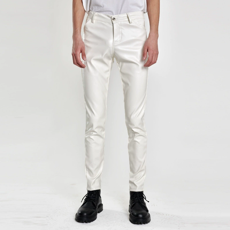 Мужские летние тонкие весенние эластичные зеленые дышащие брюки, slim fit