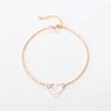 Fashionable bracelet heart shaped, fresh jewelry, accessory, European style, suitable for import, city style, simple and elegant design