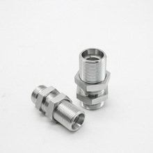 6C过渡油管YEC卡套液压软管接头24锥公制过板隔板对丝耐高压批发