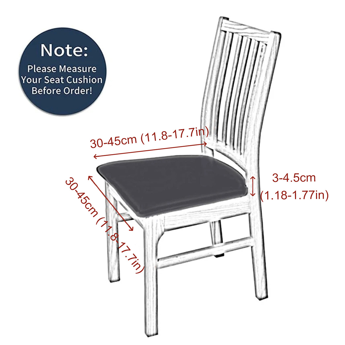 Transfronterizos sólidos elásticos PU impermeable hebilla cubierta de banco cubierta de taburete de hotel general antideslizante anti-gato agarra asiento cubierta al por mayor