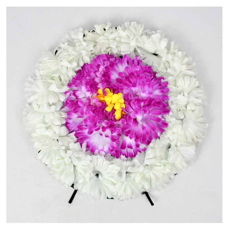 국화 화환 화이트