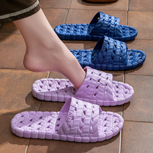 拖鞋浴室防滑踩屎感pvc材质防臭家居鞋漏水速干镂空洗浴中心批发