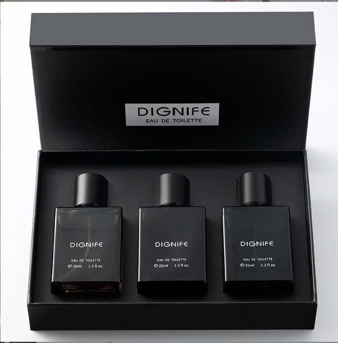 Transfronterizos directos para mujeres perfume caja de regalo set de agua libre pato negro revertido set de perfume parisino tres piezas al por mayor