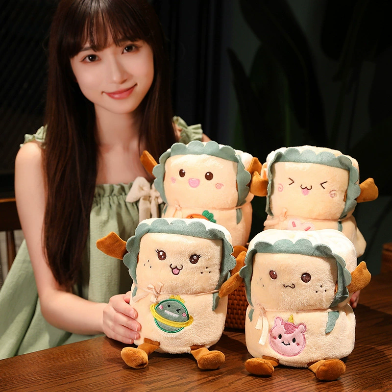 Картина Toast Plush Rolling Corporation Plush Bread Failan Velvet Single Air Conditioner Single Person Personal Personal Person