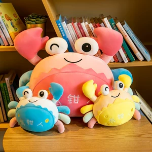 Hairy Crab Crab Doll with Tongs Crab Plush Doll Toy Cushion Girls Sleeping Gift Can Be Printed