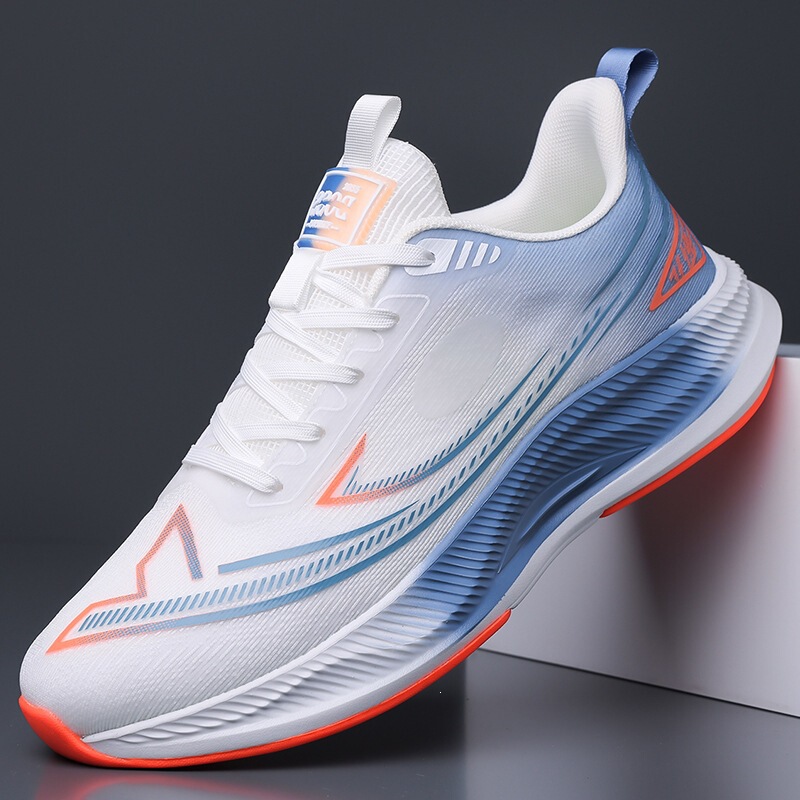 Men's Shoes 2025 New Summer Breathable Mesh Shoes Ultra-Light Carbon Plate Trendy Shock-Absorbing Youth Running Shoes Sports Shoes