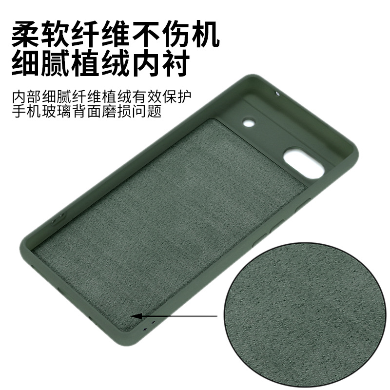 Funda de silicona adecuada para teléfono móvil Google Pixel 9A, funda protectora de silicona para Google 7, 6, 8 Pro, 10 Pro, anticaídas y suave.