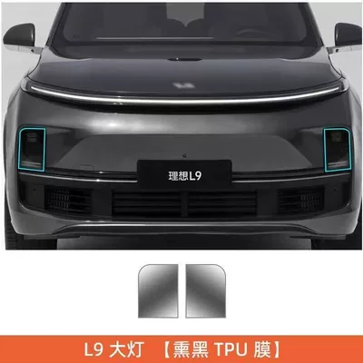 blackened LED star surround | Car headlight protective film - l9front-headlight-film-high-definition-and-transparent-model