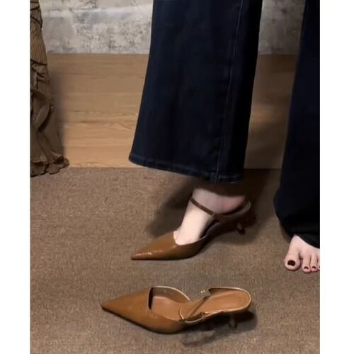 2026 Internet celebrity New style soft sole is not tired, Korean style elegant professional shoes, high-end wide-foot fried street high-face single-layer shoes for women