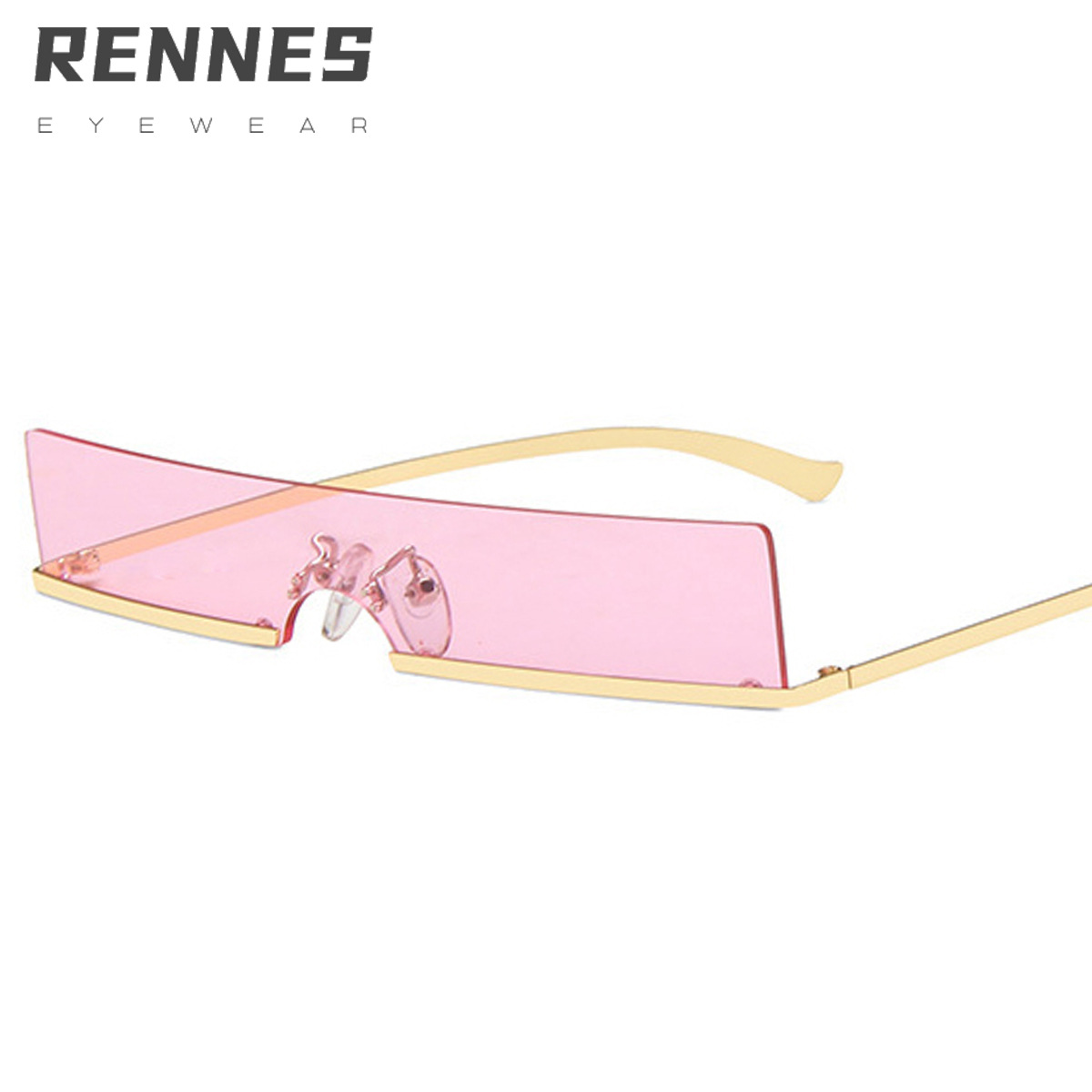 2021 nuevo Hip Hop gafas de sol de metal de borde estrecho europeo y americano pequeñas gafas de sol cuadradas Tang Yan mismas gafas de sol de moda