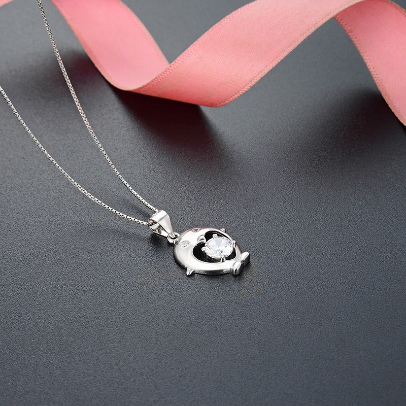 Corea del Sur accesorios lindos frescos clavícula Cadena de dibujos animados joyería colgante collar regalo colgante para novias