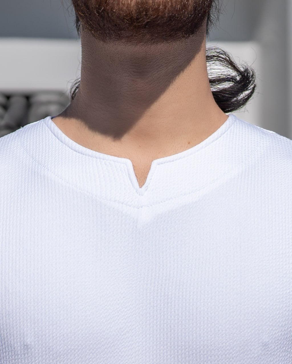 Herren T-shirt Mit V-ausschnitt Und Schlangenmuster Kurzarm_voghion.com