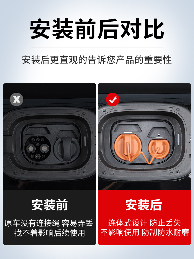 Suitable for 26 Models of Aito M6, M7, M9 Charging Port Waterproof Protective Cover, Silicone Rainproof Protective Cover Modification Accessories