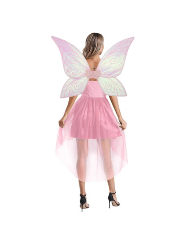 Santa Halloween Costume Cosplay Role Play Dress Playful Fairy Elf Wings Clothing