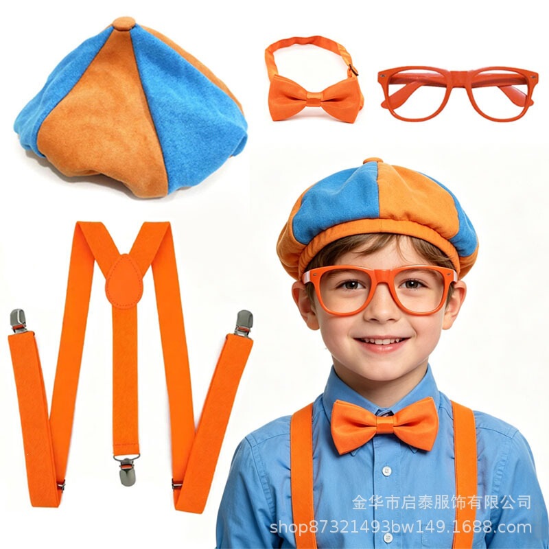 Halloween Costumes Blippi Engineer Kidsren's Suit Dance Party Cos Birthday Party Decoration European and American Cross-Border Halloween Costumes Blippi Engineer Kidsren's Suit Dance Party Cos Birthday Party Decoration European and American Cross-Border