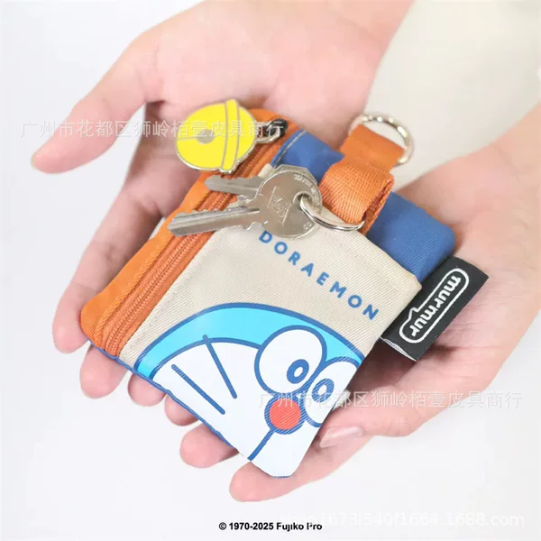 Japanese Cute Mini Doraemon Key Bag Tinker Bell Color Cartoon Card Bag Doraemon Bag Cute