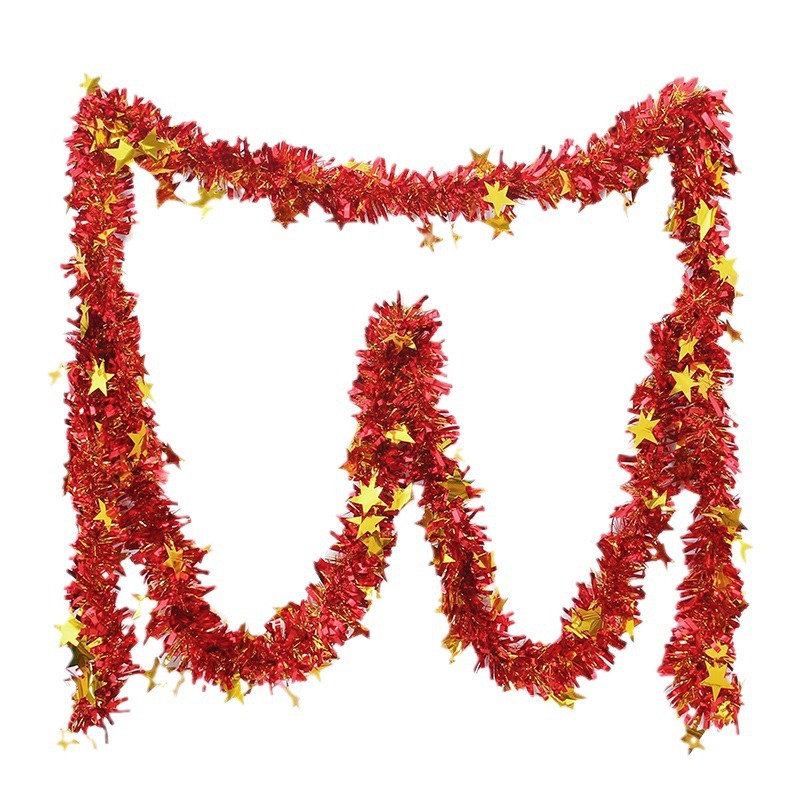 Raya de colores lana raya Decoración de cumpleaños Festival jardín de infantes vacaciones Garland FIESTA DE Navidad día de Año Nuevo suministros de decoración de Año Nuevo