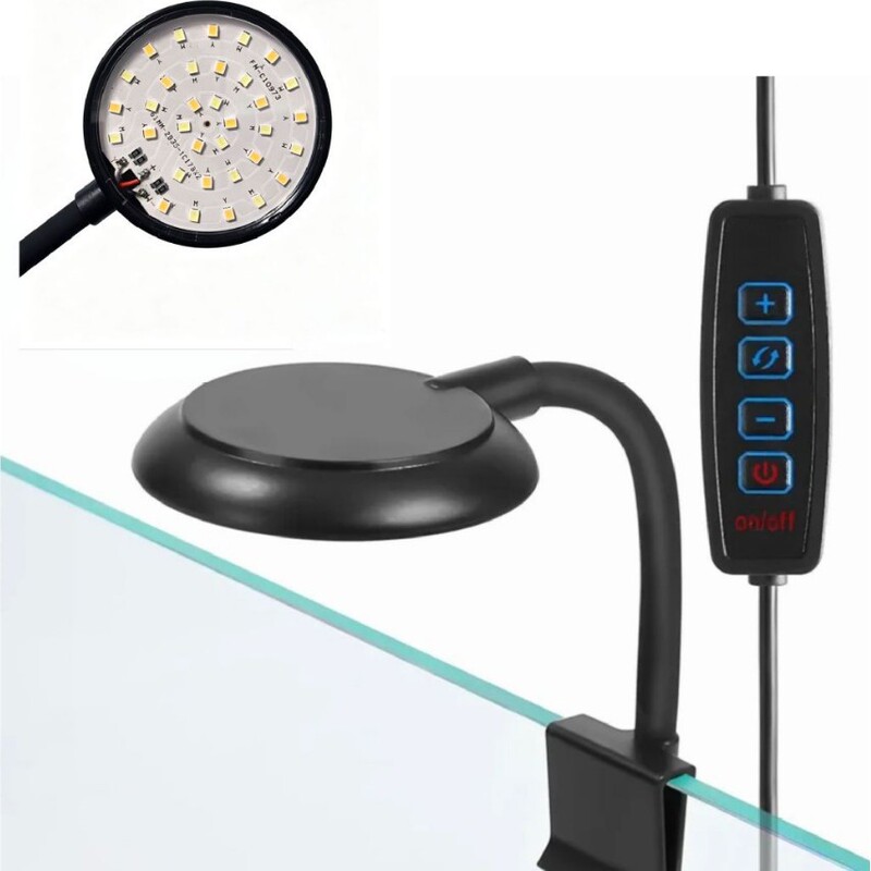 Fish tank LED light, full-spectrum waterproof light for aquatic plants, small fish tank lighting, ornamental mini clip light Fish tank LED light, full-spectrum waterproof light for aquatic plants, small fish tank lighting, ornamental mini clip light