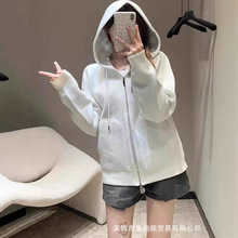 南油女装d家25秋冬新款双面穿连帽羊绒针织开衫毛衣外套男女同款