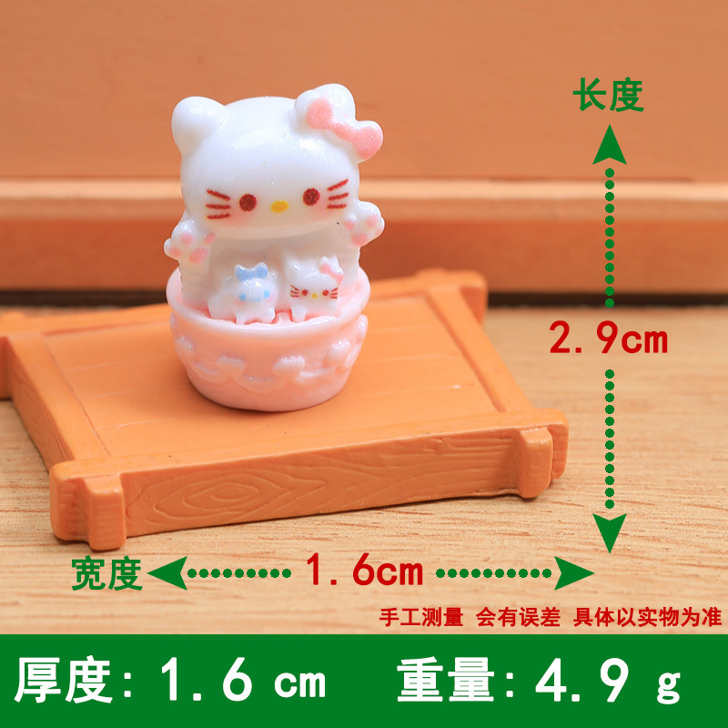 立体漫画猫シャオシンボックスパープルシリーズ樹脂アクセサリー diy クリーム接着剤携帯電話ケースヘッドロープ水カップパッチ|undefined