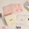 Plush cartoon square photoalbum, storage system, card book for elementary school students, tear-off sheet