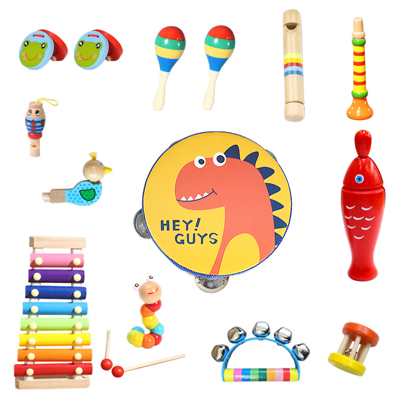 Orff instrumento musical traje instrumento de percusión conjunto completo de materiales de enseñanza combinación enseñanza ayudas kindergarten alumnos de la escuela primaria clase de música educación temprana