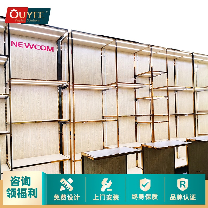 商场假发帽子展示架展示不锈钢展示架多层置物架头模假发陈列货架