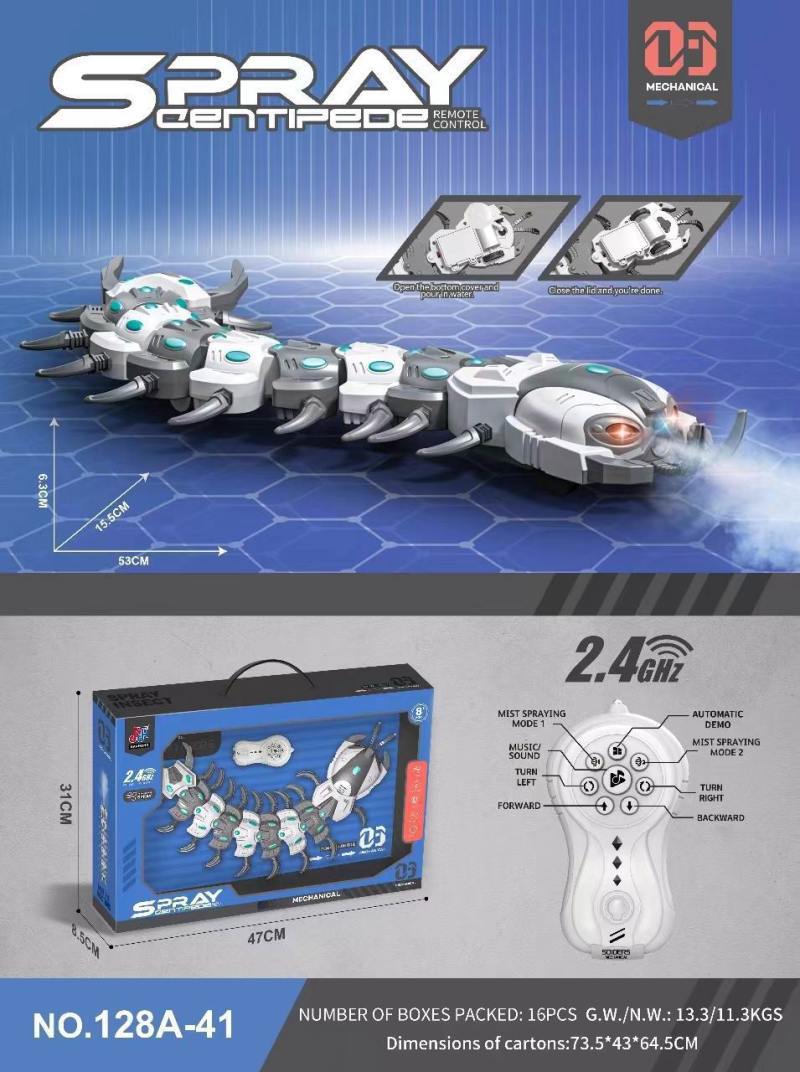 Juguete de insecto con control remoto y spray