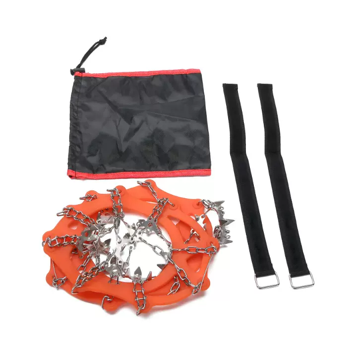 厂家现货直供 23齿不锈钢链条冰爪 24齿防滑户外登山攀岩冰爪批发