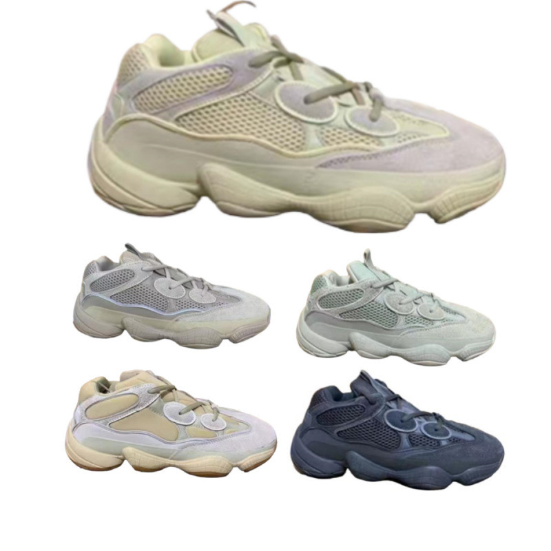 Putian Pure Original Coconut 500 Dad Shoes Sea Salt Gray White Kanye Couple Yeezy 500 Running Casual Sports Shoes