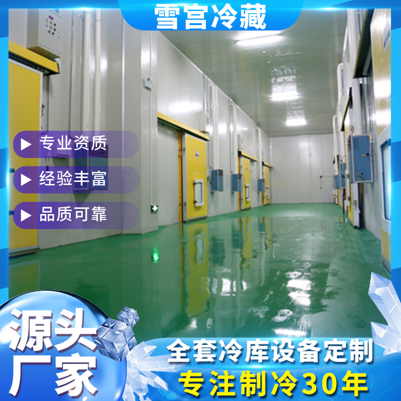 冷库全套设备水果保鲜库海鲜肉类冻库冷藏室商用小型速冻冰库