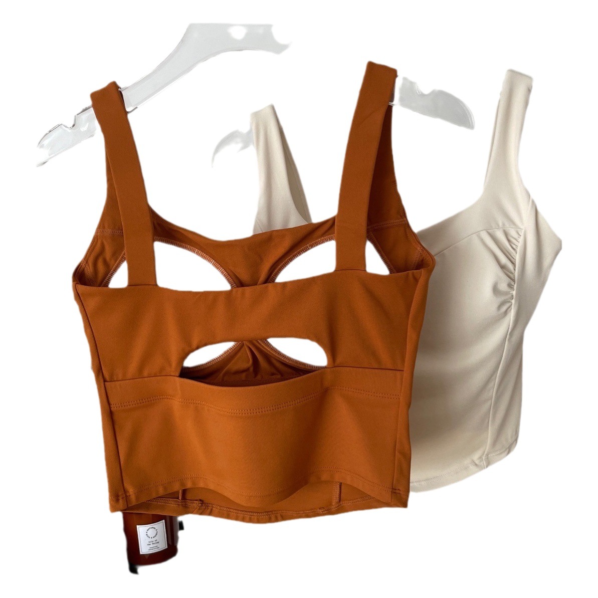 Maillard sports vest Women's Mid-length yoga clothes fitness top comfortable one-piece chest pad outer vest