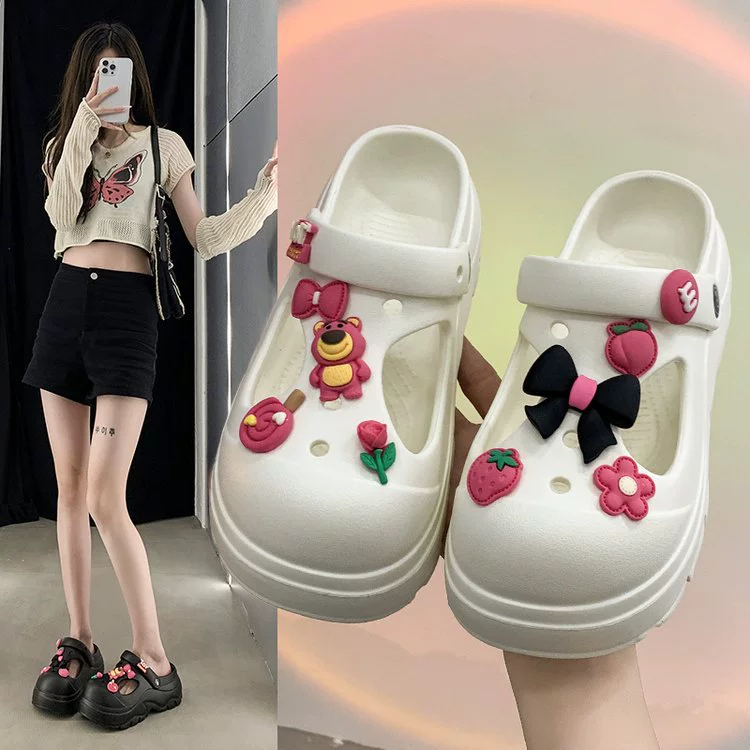 2024 летняя модная ниша в удобной универсальной мягкой, увеличивающая рост, маленькие тапочки для женщин