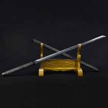 龙泉市刀剑唐横刀不锈钢龙纹素装一体中式宝剑传统长刀收藏未开刃